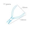 Modelcraft PPL1309 Combination Pliers - Concave/Half Round (130mm)